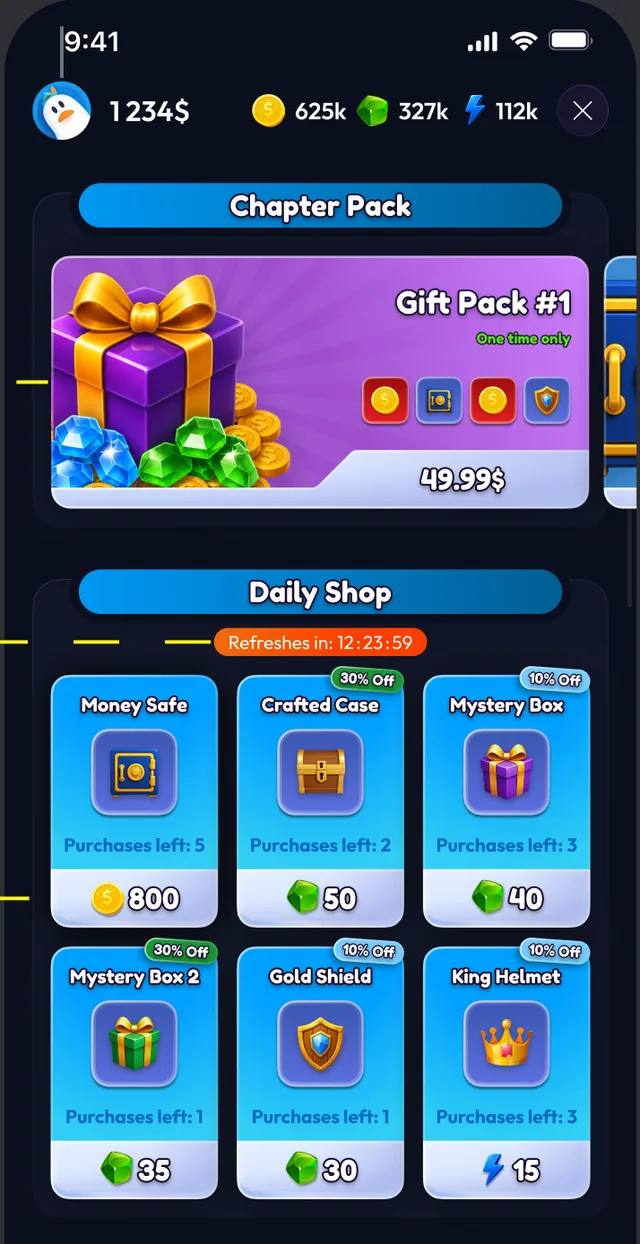 Bonus Shop mechanic